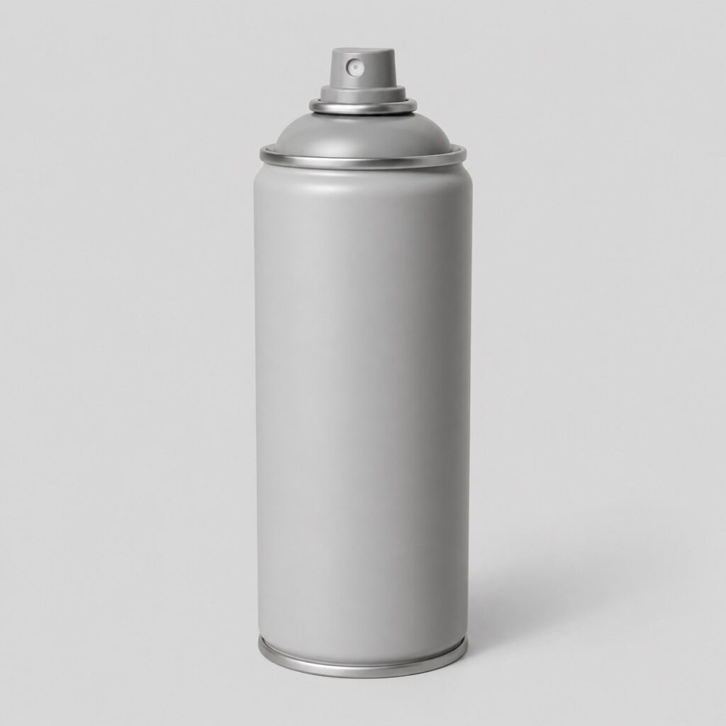 Bombe aérosol de peinture grise de 400 ml sur fond gris clair