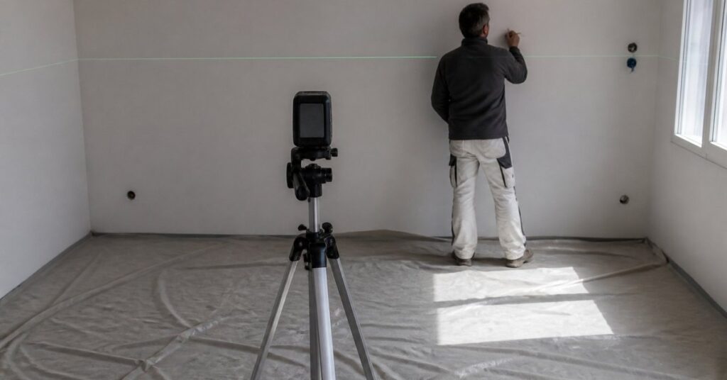 Illustration : Niveau laser : 2 lignes, 3 lignes, 360° ou rotatif — lequel pour votre chantier ?