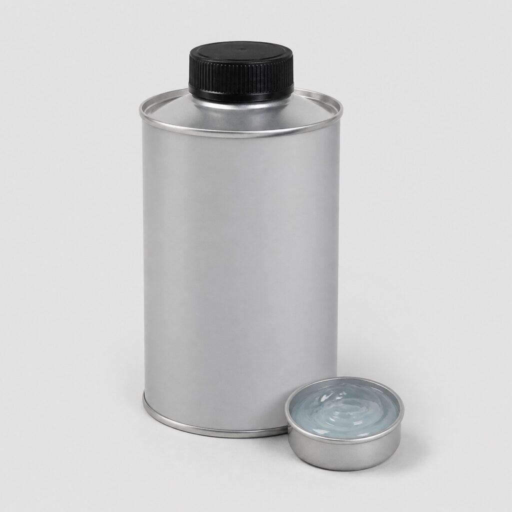 Bidon de décapant peinture pour métal et godet de gel translucide