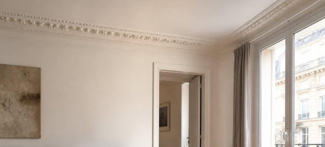 Illustration : Poser une corniche de plafond : le calcul du linéaire et le piège des angles